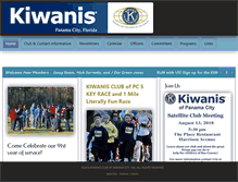 Tablet Screenshot of panamacitykiwanis.org